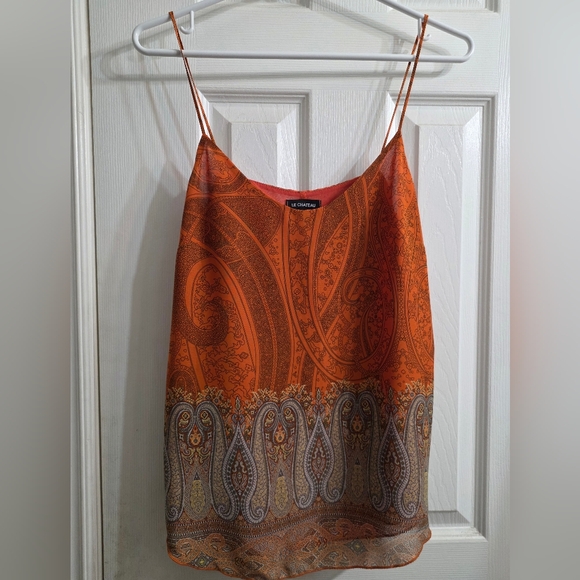 le chateau Tops - Le Chateau Orange Patteren Top
